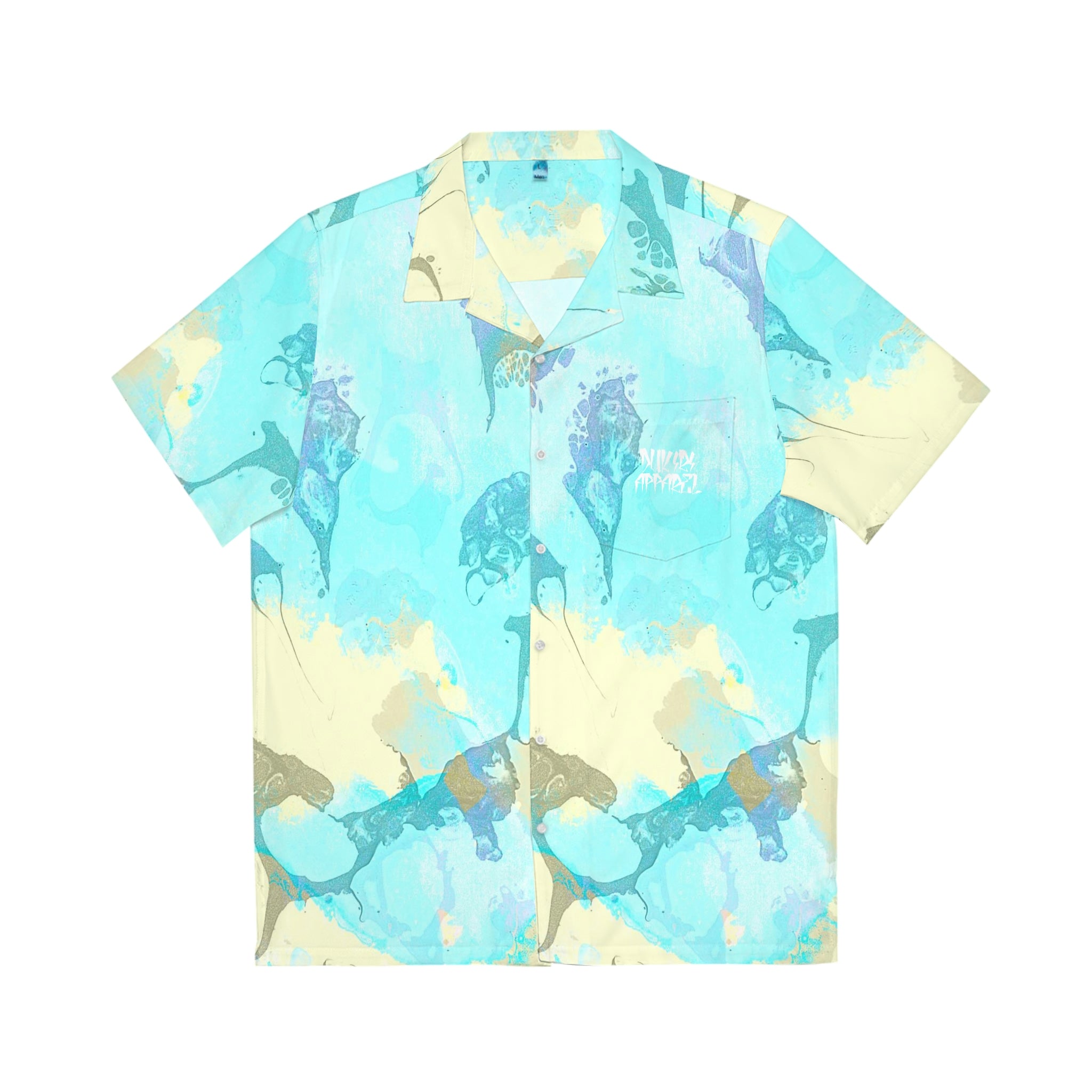 Mid-weight Sea Shells Men's Hawaiian Shirt