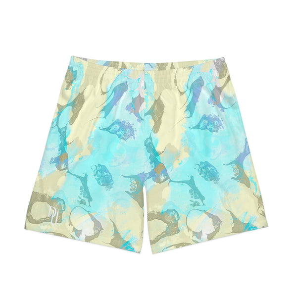 Sea shells Men's Elastic Beach Shorts