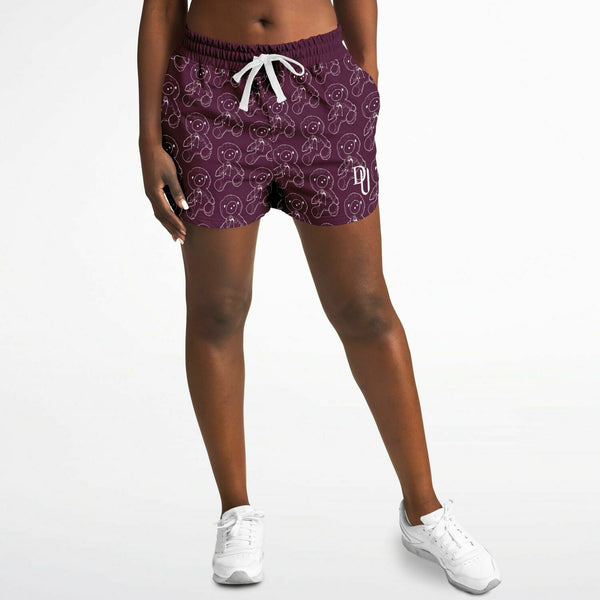 Blackberry Loose Teddy Shorts