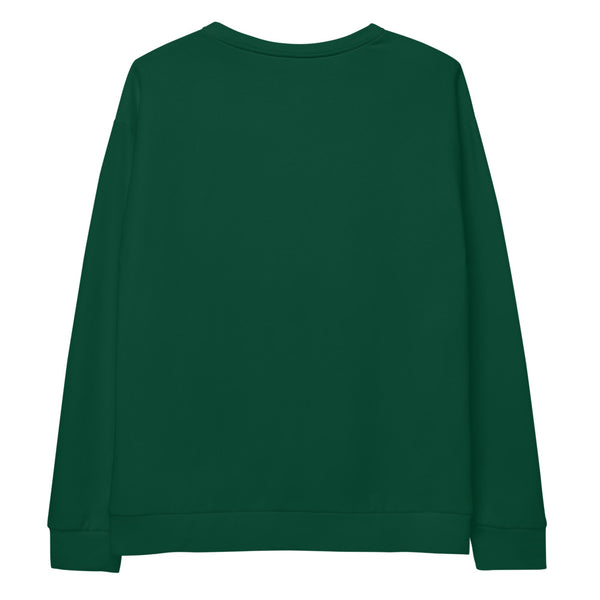 Men's british green sweatshirt for streetwear athleisure