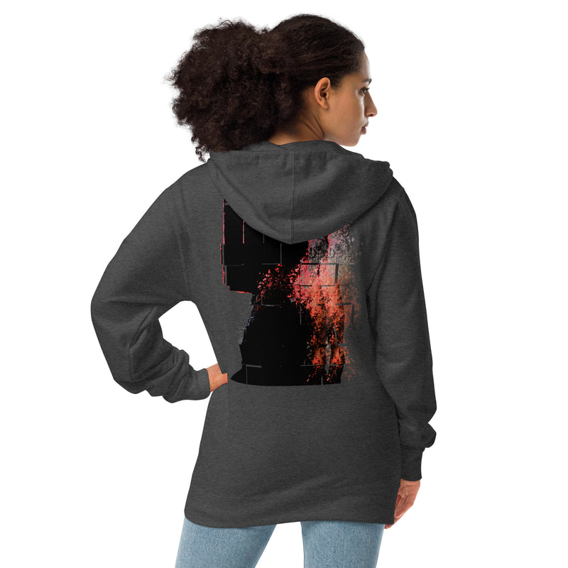 Phantom_Lady_charcoal_fleece_Premium_Streetwear_zip-up_hoodie