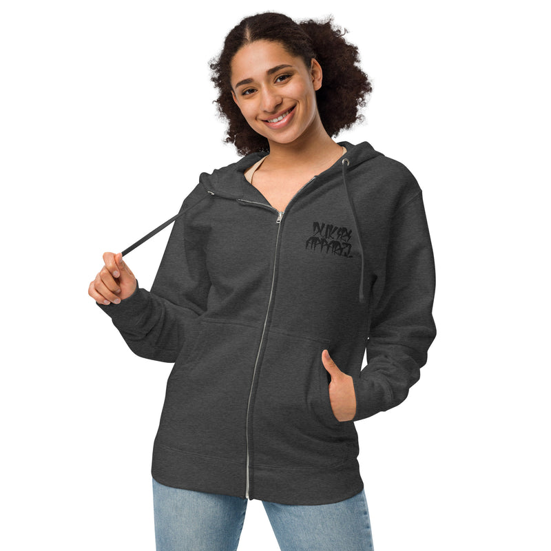 Phantom_Lady_charcoal_fleece_Premium_Streetwear_zip-up_hoodie
