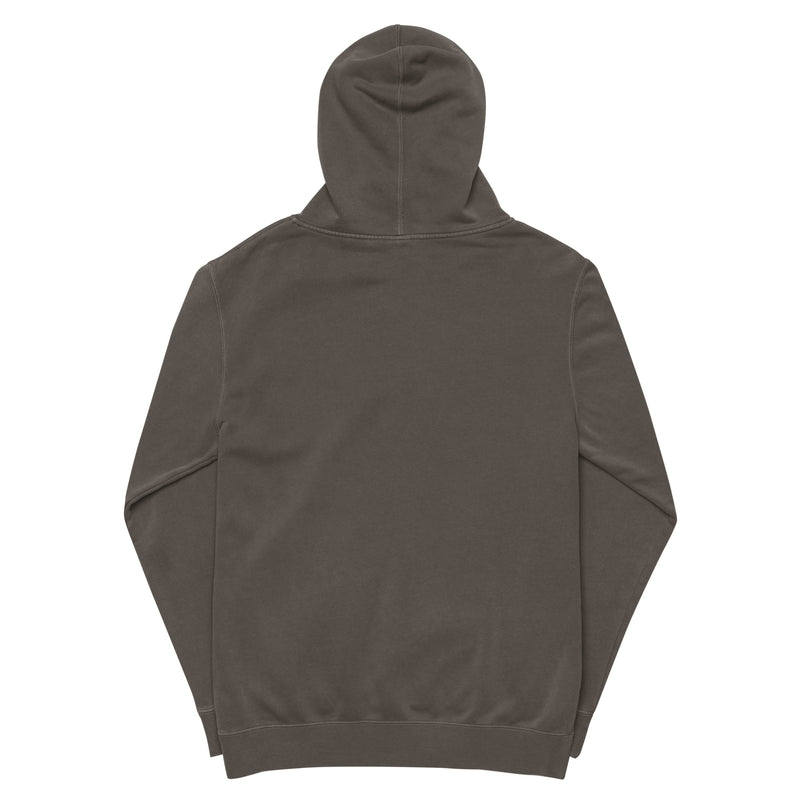 Streetwear Nomad Vintage Black Pigment Dyed Embroidered Hoodie