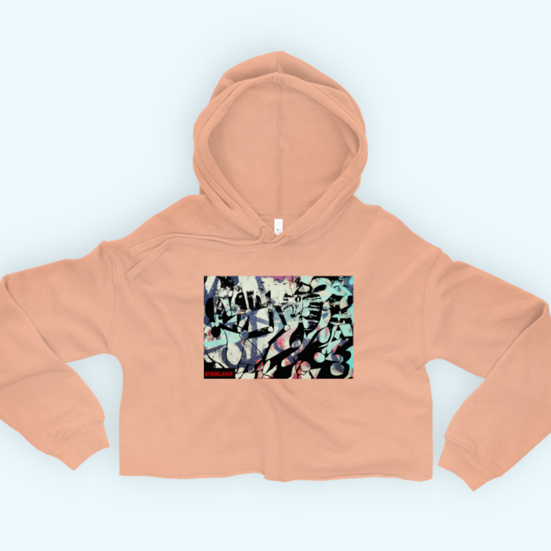 Cropped Abstract Shapes and Robot Arms Hoodie