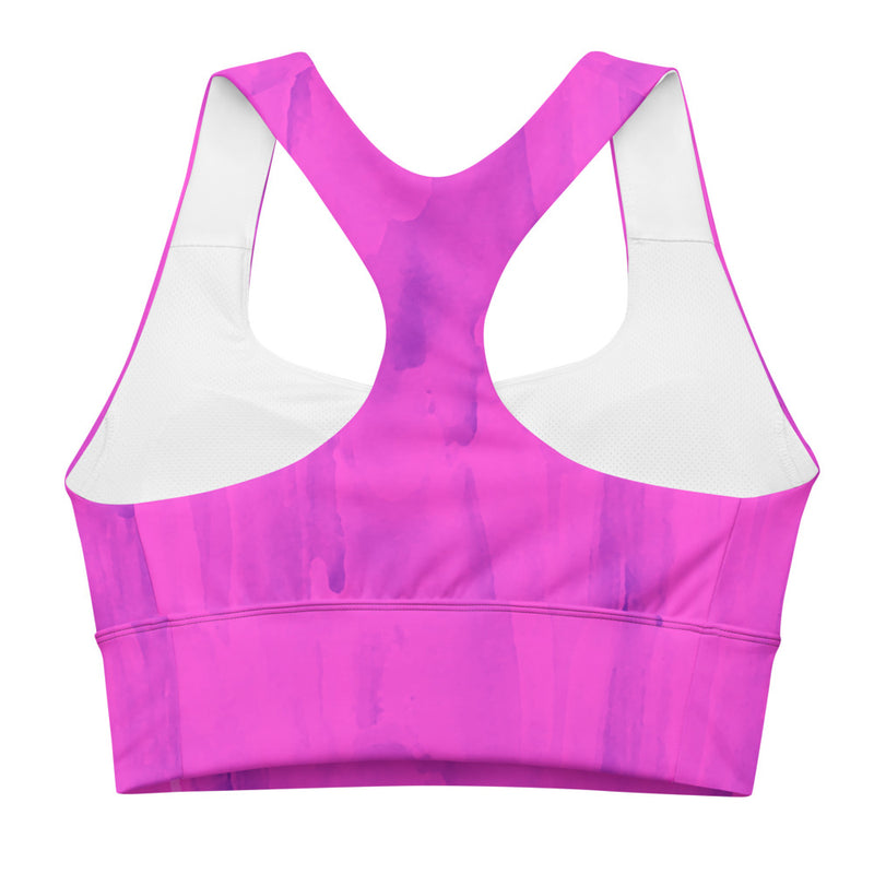 Purple Goo Longline sports bra