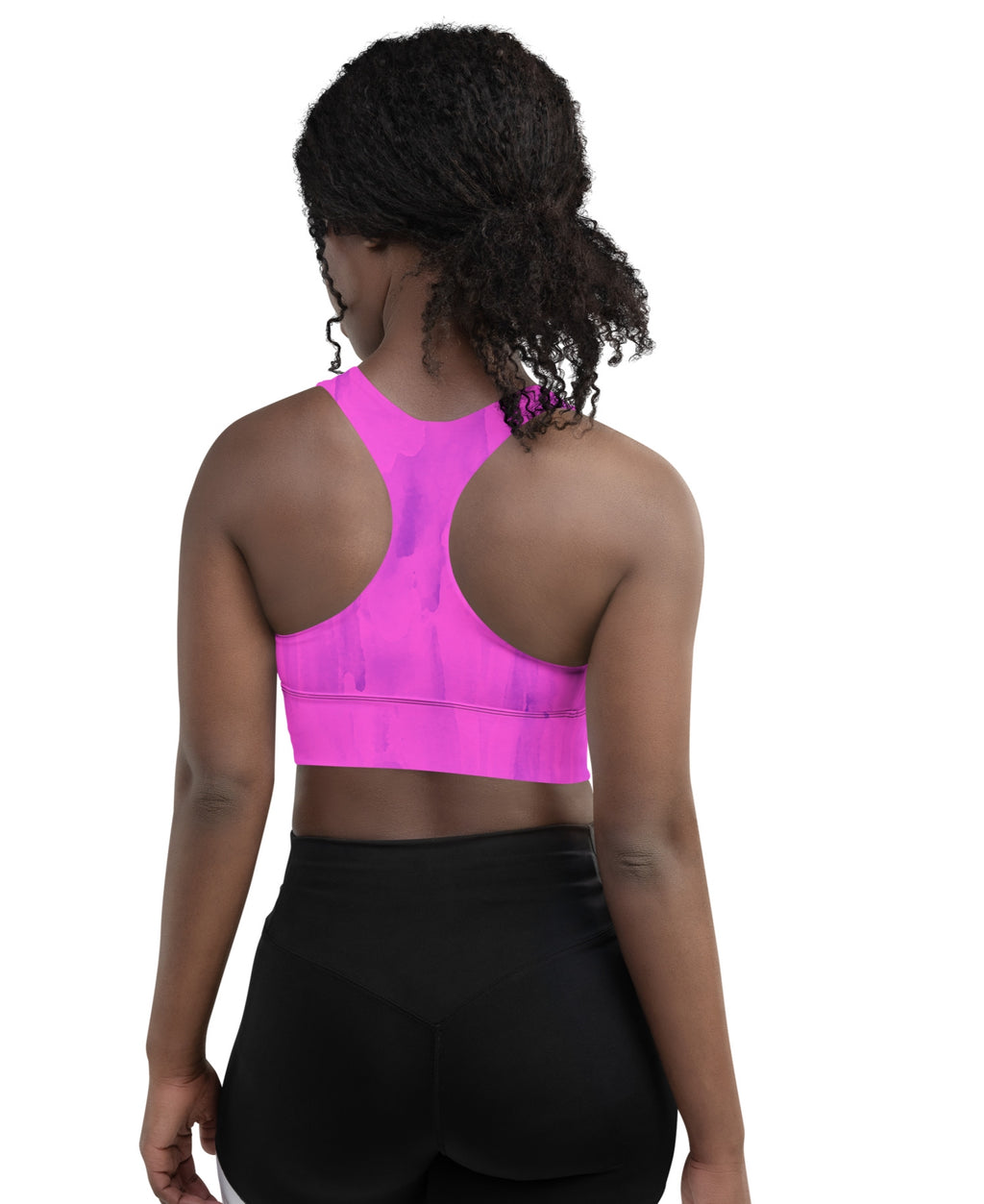 Purple Goo Longline sports bra