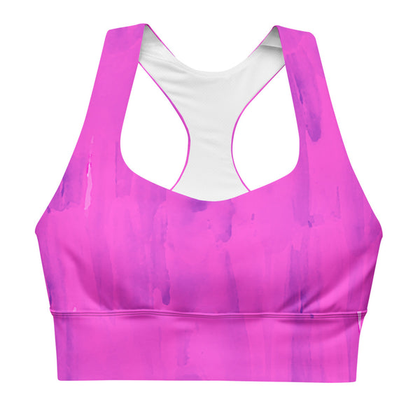 Purple Goo Longline sports bra