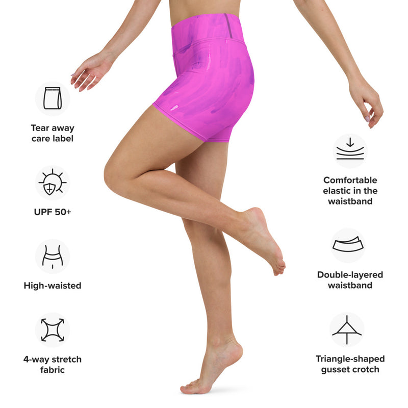 Purple Goo Yoga Shorts