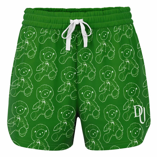 Green Teddy Loose Shorts