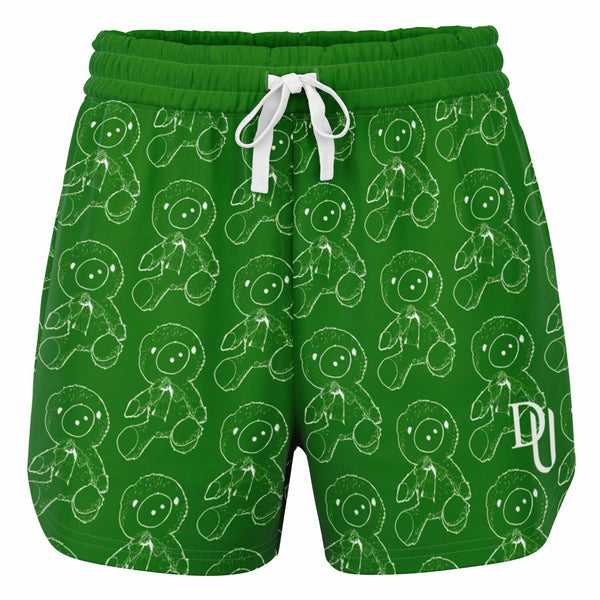 Green Teddy Loose Shorts