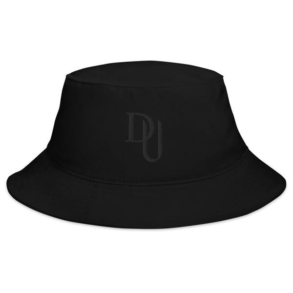 Breathable Cotton Twill Black Bucket Hat