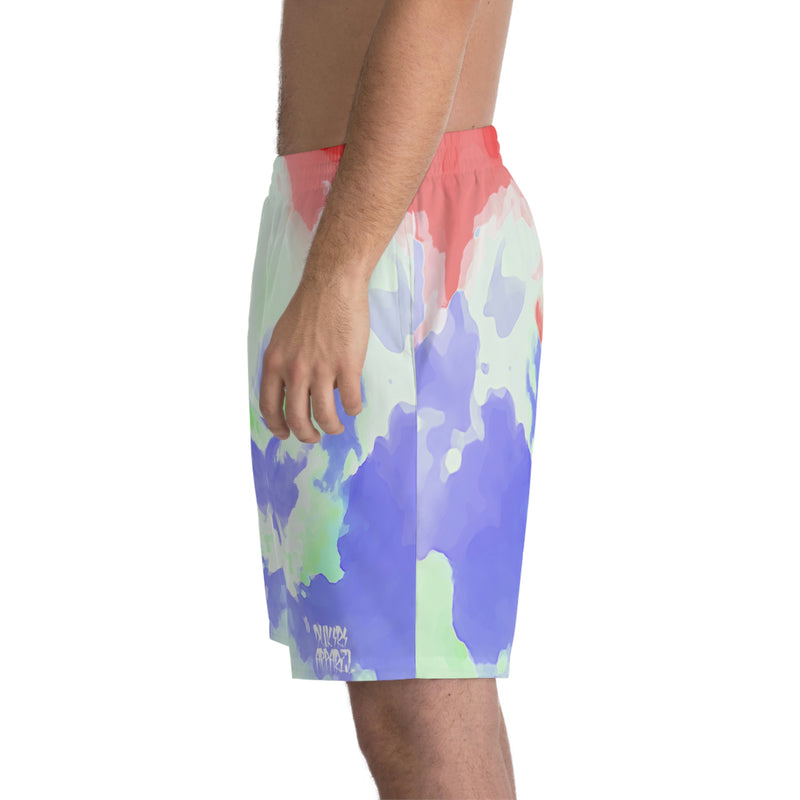 Cloudy print relaxed fit Beach Shorts