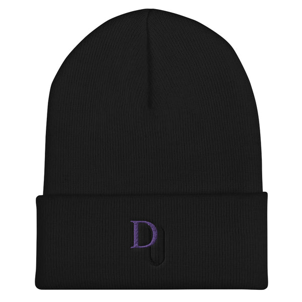 Purple-black logo Cuffed Beanie