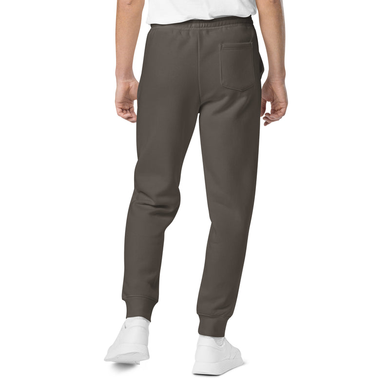 Black Pigment Dyed Fleece Joggers