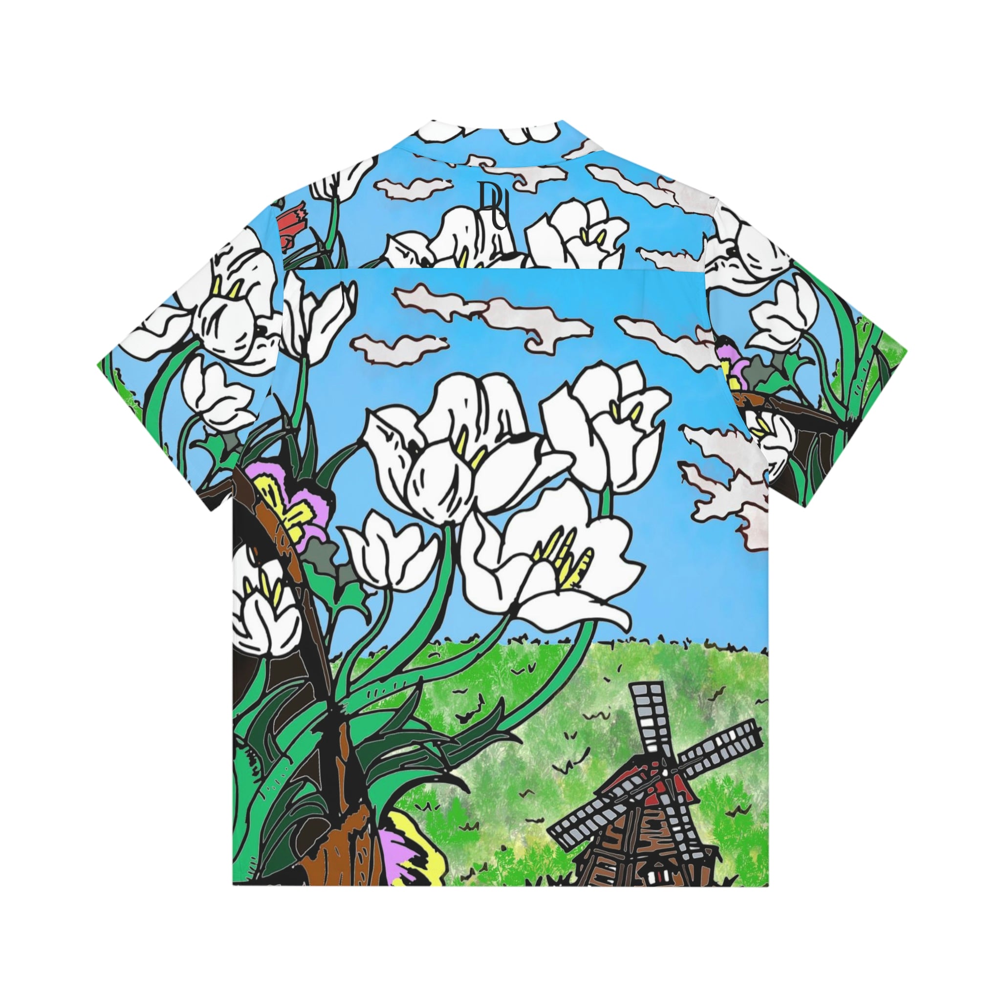 Mid-weight Wooden Clog Hawaiian Shirt