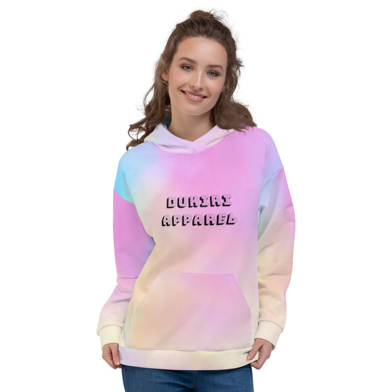 Our cotton candy patterned women's hoodie from Dukiriapparel
