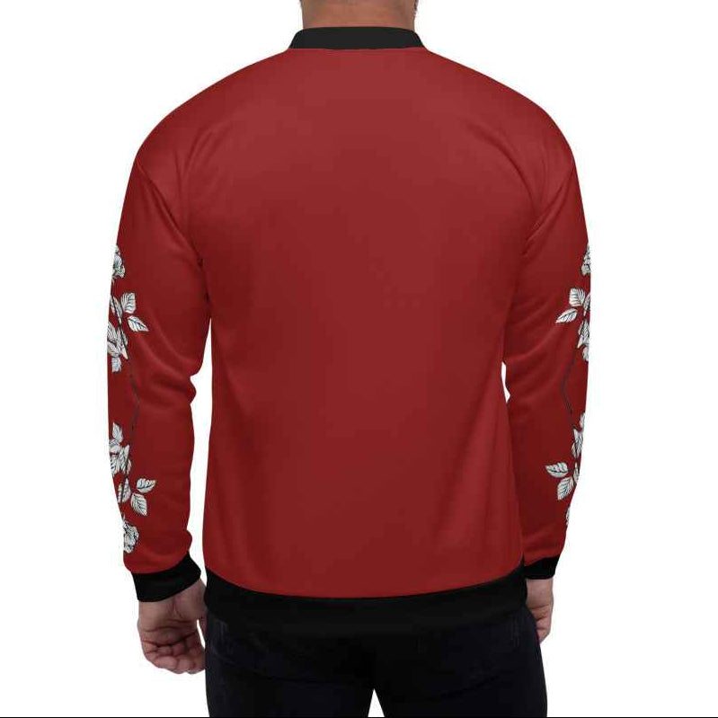 Floral-Red Jacket