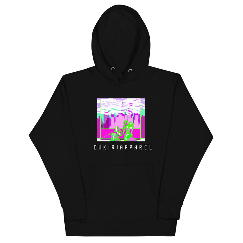 Glitch City Black Hoodie