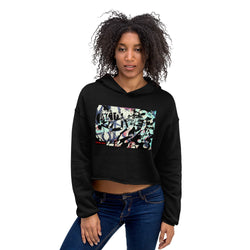 Cropped Abstract Shapes and Robot Arms Hoodie
