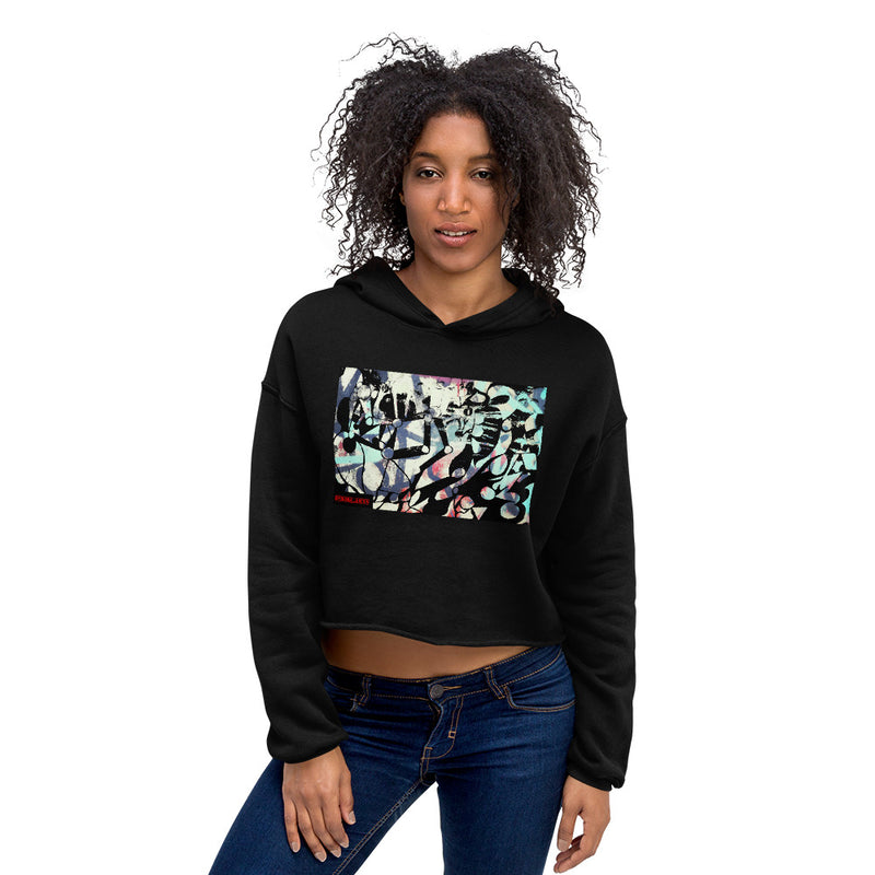 Cropped Abstract Shapes and Robot Arms Hoodie