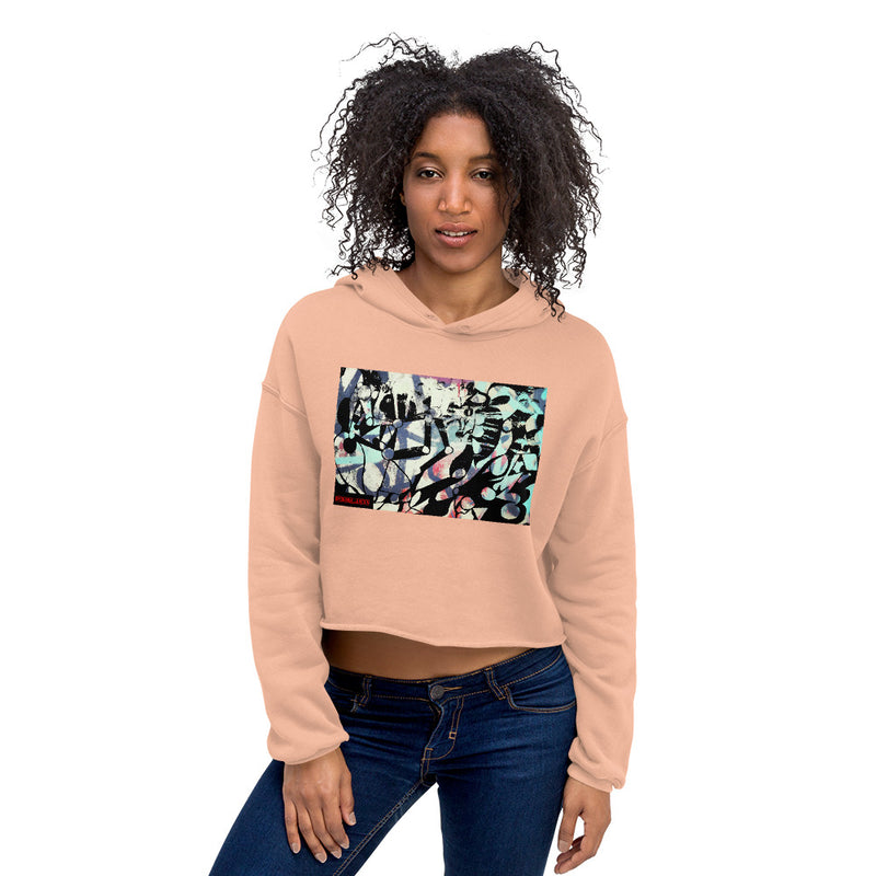 Cropped Abstract Shapes and Robot Arms Hoodie