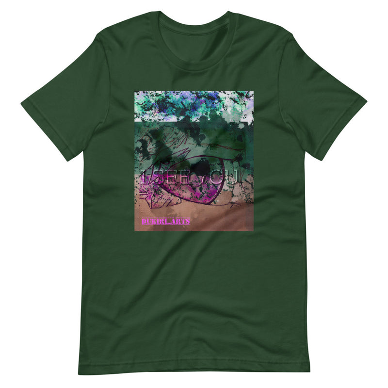 I See you Version 1 Men's  forest Tee  from  dukiri apparel