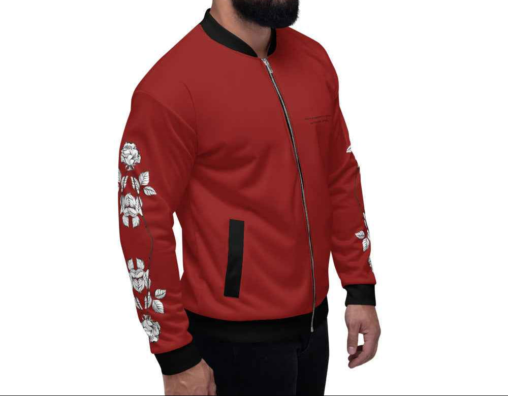 Floral-Red Jacket