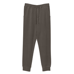 Black Pigment Dyed Fleece Joggers from dukiri-apparel
